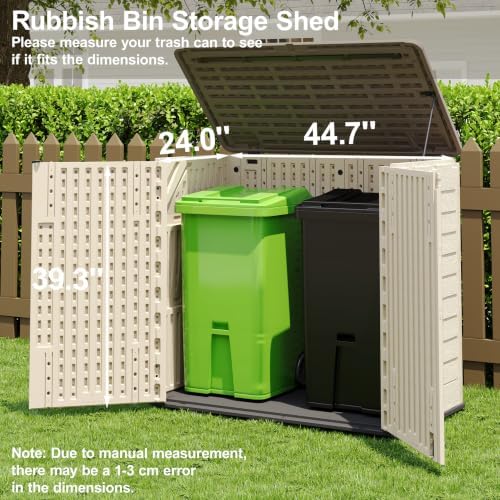 Outdoor Storage Cabinet Waterproof 31 Cu.Ft with Lockable Doors - Image 6