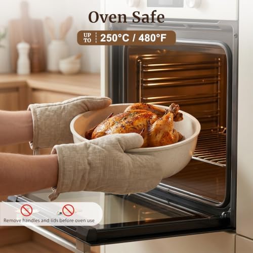YASHE 20Pcs Nonstick Pots and Pans Set with Detachable Handles, Oven Safe - Image 5