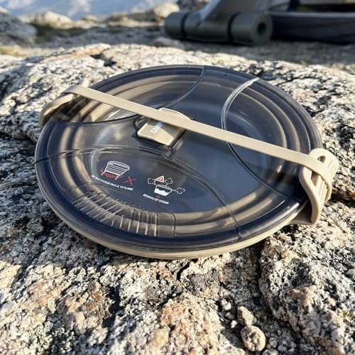 2.5L Collapsible Camping Cook Pot, Khaki - Image 2