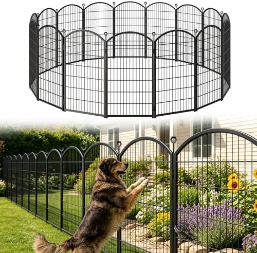 Decorative Garden Fence, 48in (H) x 18ft(L) No Dig Fence by Thrivinest
