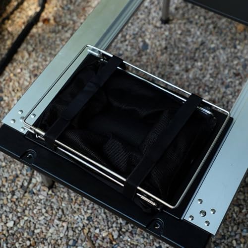 Outdoor Mesh Basket Foldable Stainless Steel Mesh Insert Pull Out Structure for Efficient Storage Suitable for Outdoor Cooking Travel Picnic - Image 5