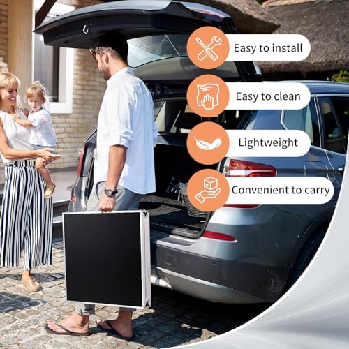Outvita 6ft Portable Folding Camping Table Lightweight Suitcase Black - Image 6