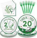 96Pcs Golf 20th Birthday Party Decoration for Men Women, Serve 24 by Greencian