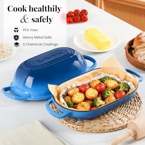 5-Quart Oval Dutch Oven for Bread Baking - Image 5