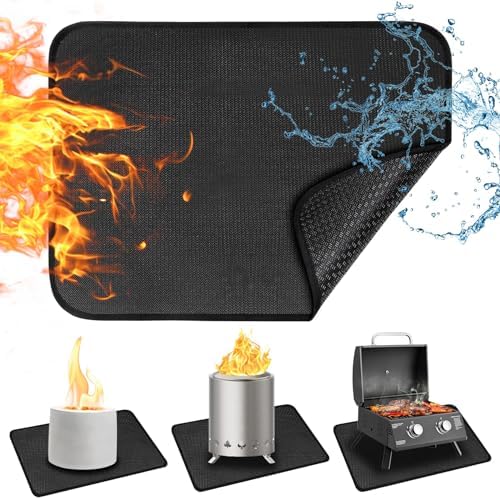 24x18 Inch Heat Resistant Mat for Under Grill Tabletop by CowCity