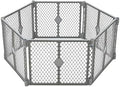 MyPet Petyard: 5.5 Ft. Wide Customizable Folding Dog Playpen Indoor/Outdoor. Made in USA. 6-Panel Puppy Playpen. Freestanding Play Pen Dog Gate 26" Tall, Fieldstone by NorthStatesMyPet
