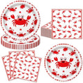 40pcs Crab Birthday Party Decorations Crab Plates and Napkins for Baby Shower Picnic BBQ Crabs Seafood Boil Birthday Party Supplies, Suitable for 20 Guests by Unknown