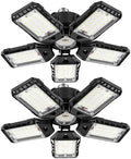 Aoretic LED Garage Lights 2 Pack-160W, 16000LM 6500K with 5+1 Deformable Panels, Indoor LED Shop Light Barn Light Garage Ceiling Lights, E26/E27 for Garages, Warehouse, Shop, Basement by Aoretic
