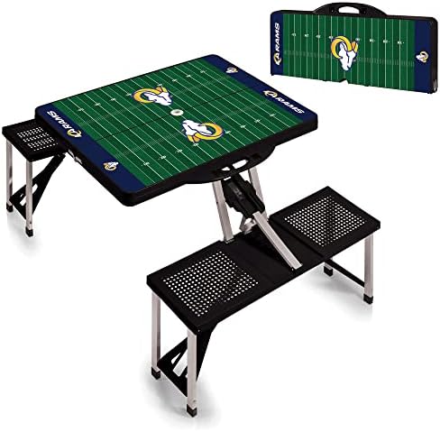 Picnic TIME NFL Football Field Folding Picnic Table, Camping Table, Outdoor Table with Umbrella Hole - Image 4