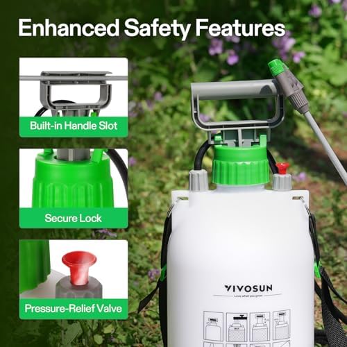 VIVOSUN 1.6 Gal/6L Pump Sprayer, Garden Water Sprayer - Image 5