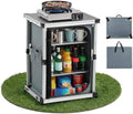 VEVOR Folding Camping Storage Cabinet, Outdoor Portable Lightweight Table by VEVOR