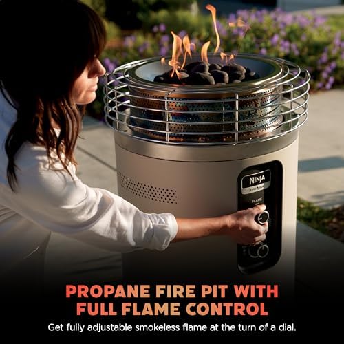 Ninja Fireside360 Fire Pit/Heater, 80,000 BTU, 3 Modes, Push Start, Stone - Image 6
