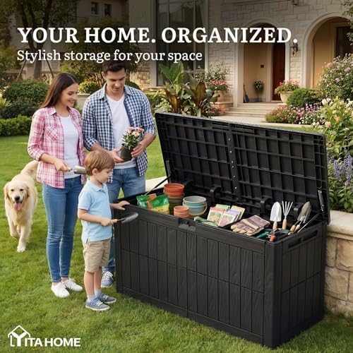 YITAHOME 110 Gallon Outdoor Deck Box - Image 4