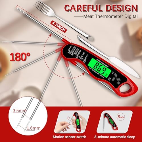 Cooking Thermometer，IP67 Waterproof Meat Thermometer Digital - Image 5