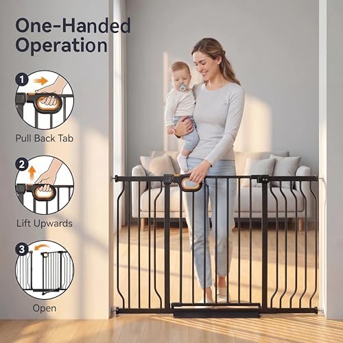 23.8-28.3 Inch Wide Small Narrow Baby Gate for Stairs - Image 6