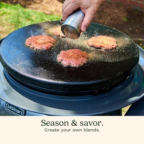 Cuisinart Smash Burger Kit w/Burger Press, Spatula, Shaker & Patty Papers, Round (Pack of 4) - Image 5
