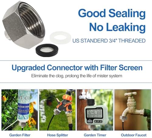 Misters for Outside Patio,80FT|24M.Outdoor Misting Cooling System - Image 7