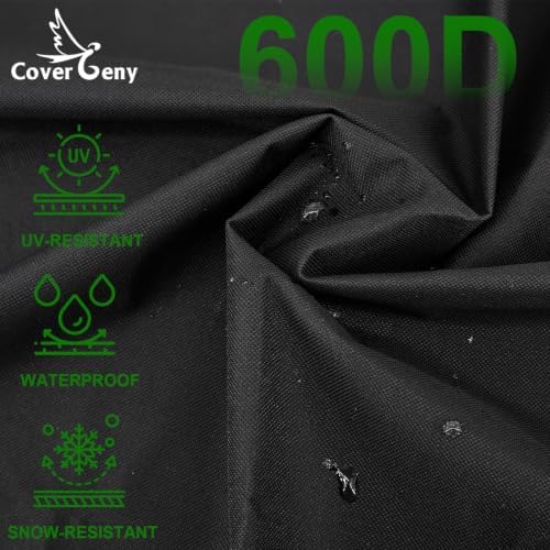 Outdoor Waterproof Small Grill Cover Fits for Weber Spirit 210 Series(E 210,S 210,E 215), Charbroil, Kenmore Grills, Heavy Duty 2 Burner BBQ Cover 30",Compared to Weber 7105 - Image 3