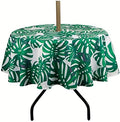 SUQ I OME Patio Umbrella Tablecloth, Leaf Green, 60'' Round with Zipper by SUQIOME