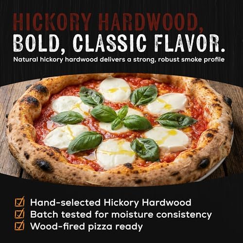 Hickory Pizza Oven Wood, 6" Kiln-Dried Hickory Hardwood - Image 6