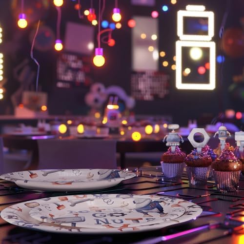 Robot Party Decorations - Robot Party Plates and Napkins for Kids Birthday Party, Serves 20 Guests - Image 6