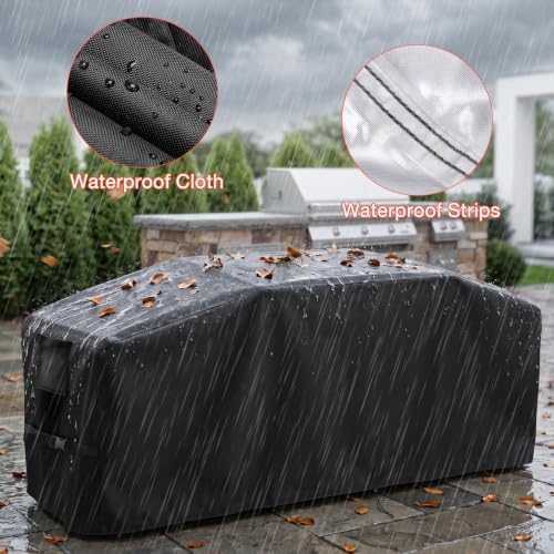Outdoor Grill Island Table Cover Waterproof for Camping BBQ Grill - Image 4