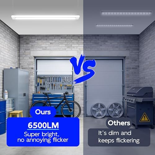 hykolity 4FT 60W LED Shop Light,6500LM[450W Equivalent] 5000K Daylight - Image 5
