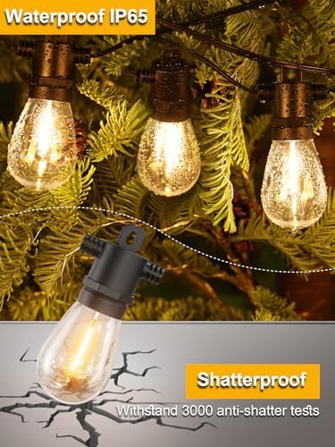Svater Outdoor String Lights LED 100FT, Waterproof for Outside Patio Light - Image 2