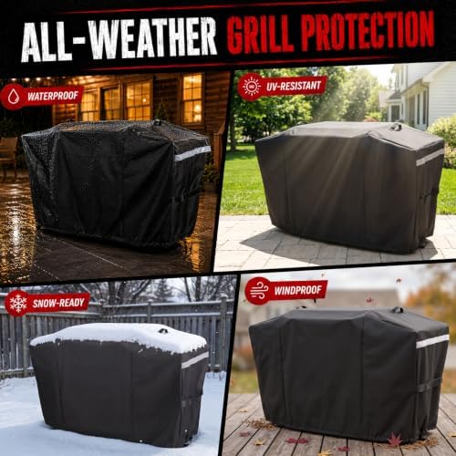 Utheer 600D Grill Cover for Weber Slate 36" Rust-Resistant Griddle 3400120 - Image 3