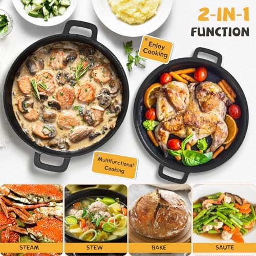 5QT Dutch Oven for Sourdough Bread Baking, Cast Iron Bread Pan with Lid - Image 5