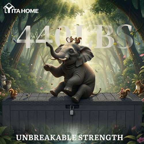 YITAHOME 134 Gallon Large Deck Box - Image 6