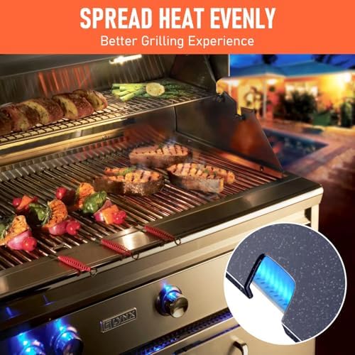 for Weber Spirit 2 Grill Parts, 15.3" Flavorizer Bars for Weber Spirit 2, GS4 Spirit II 200, Spirit II E210 S210 E215 E220 S220 with Front Mounted Control Grill, 16GA Porcelain Enameled Heat Plates - Image 6