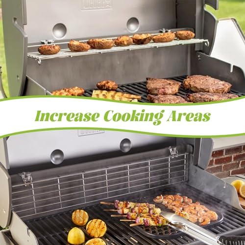 Warming Rack for Weber 66044 Genesis II/II LX 300 Series GS4 Replacement Parts E-310 E-315 E-330 E-335 S-310 S-335 Gas Grill Grate Stainless Steel 304 BBQ - Image 5