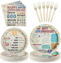 96 Pcs Happy 50th Anniversary Party Decorations, Serves 24 by Greencian