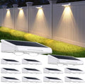Brightever Solar Fence Lights Outdoor White 12-Pack, 3000K/5000K/6500K by Brightever