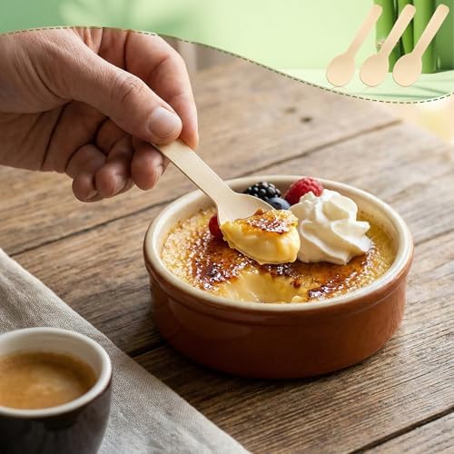 200 Pcs 3.54 Inch Mini Bamboo Spoons, Bamboo Utensils Disposable, Disposable Compostable Spoons, Bamboos Soup Spoon, Renewable, Natural - Image 4