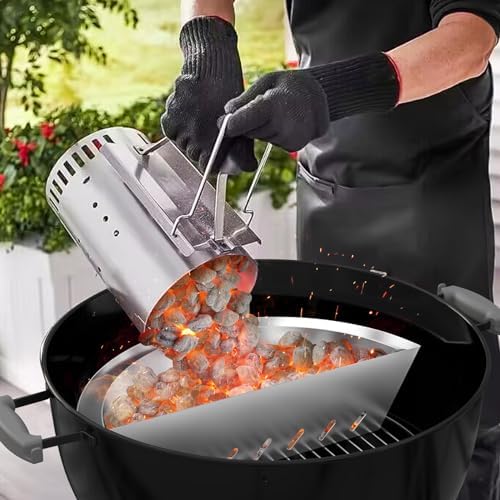 onlyfire Half Moon Stainless Steel Charcoal Basket with Water Reservoir - Image 4