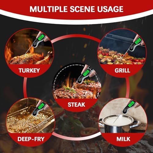 Cooking Thermometer，IP67 Waterproof Meat Thermometer Digital - Image 4