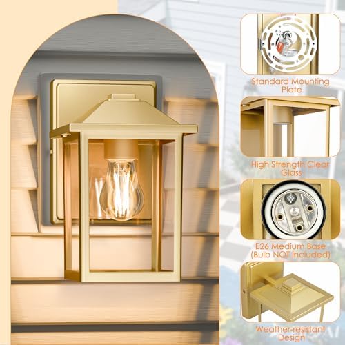 MATAMEYE Outdoor Wall Light Fixture, Exterior Waterproof Porch Lighting - Image 5