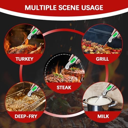 Cooking Thermometer，IP67 Waterproof Meat Thermometer Digital - Image 3