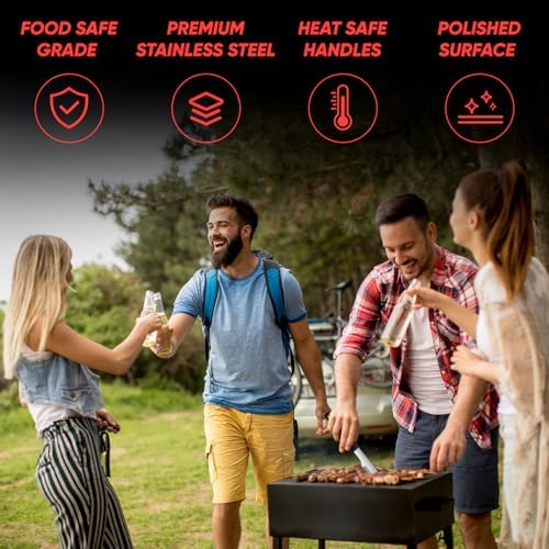 21 Pcs Grill Tools Set,BBQ ＆ Grilling Accessories Outdoor Barbecue Utensils - Image 6