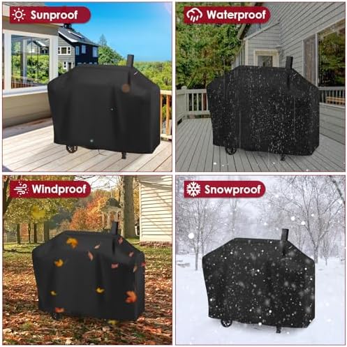 Grill Cover for Royal-Gourme-t CC1830T 30" Barrel Charcoal Grill - Image 6