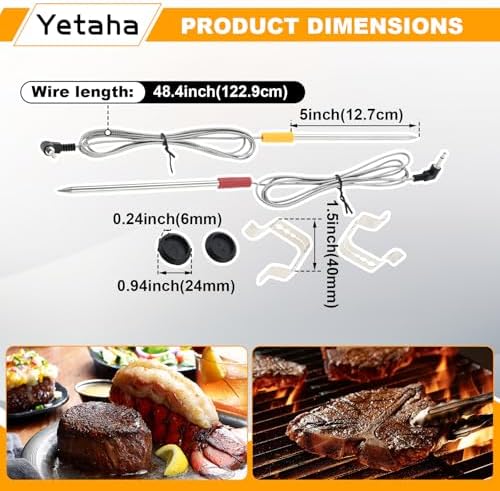 Yetaha Grill Thermometer, Meat Probe Replacement for Pellet Smoker Grill - Image 4