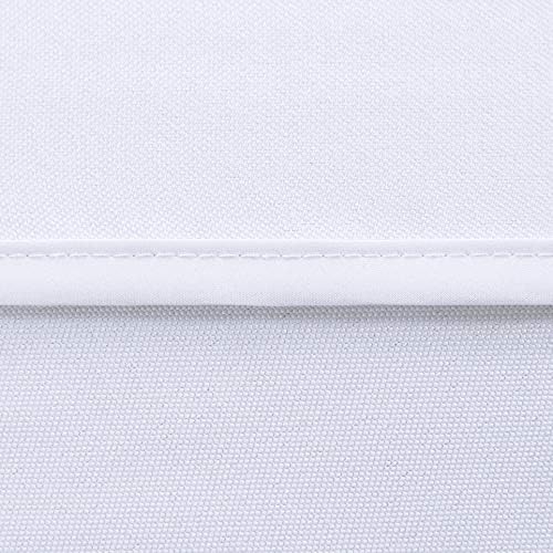LUSHVIDA Square Outdoor Tablecloth with Umbrella Hole 60x60 Inch White - Image 6