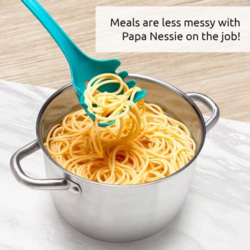 OTOTO Papa Nessie Pasta Server, Spaghetti Spoon - Food Grade & BPA Free Pasta Spoon Server - Dishwasher Safe & Heat Resistant Spaghetti Server, Pasta Fork 11.22x3.35x2.17 in - Image 5