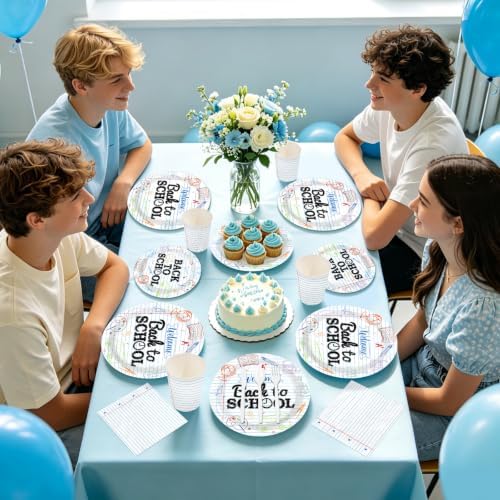 168Pcs Back to School Party Decoration First Day of School Plate, Serves 24 - Image 6