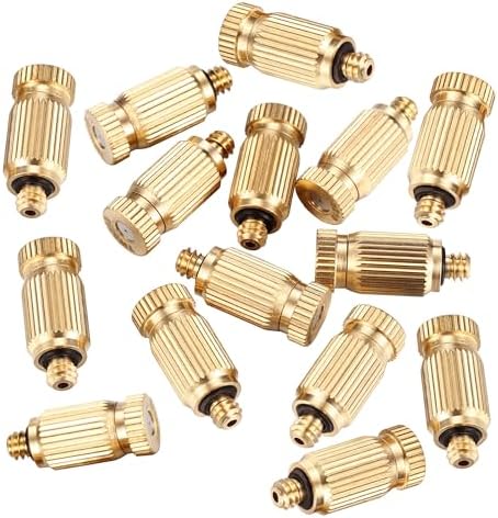 30Pack Brass Misting Nozzles Replacement Nozzles for Outdoor Cooling System - Image 4