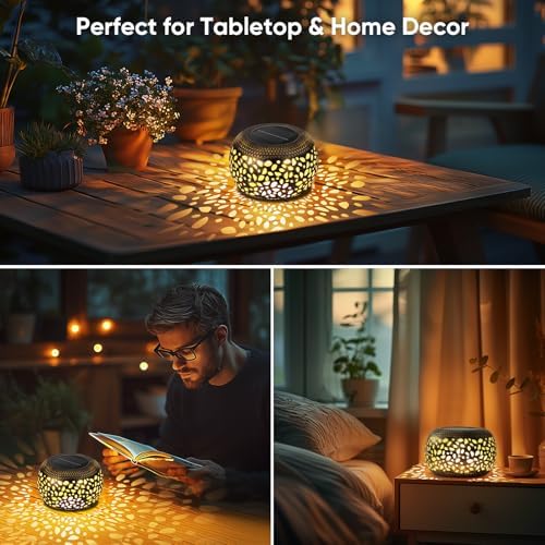 Solar Lanterns Waterproof Outdoor Decor: 2 Pack Hollow Out Solar Lights - Image 6