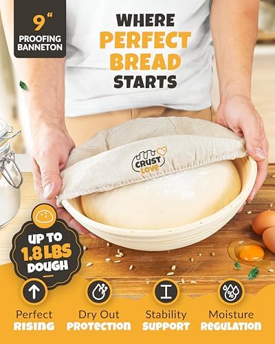 CRUSTLOVE 5 QT Enameled Bread Baking Pan with Lid for Artisan Sourdough Set - Image 4
