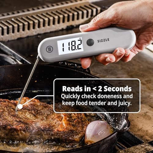 ThermoWorks Sizzle - Digital Meat Thermometer - 2-Second Waterproof, Red - Image 2
